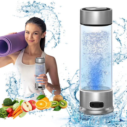 Factory Price Hydrogen Water Bottle Glass 400Ml New Design Cawolo Portable H2 Rich Water Bottle Hydrogen Water Machine Generator